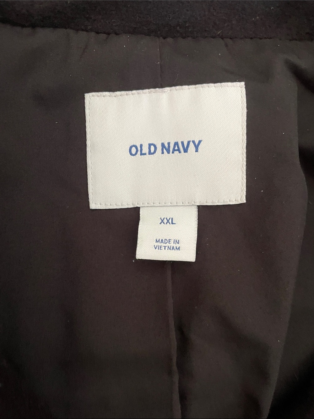 Old Navy Black Peacoat Women’s XXL Double Breasted Wool Blend - Picture 3 of 6